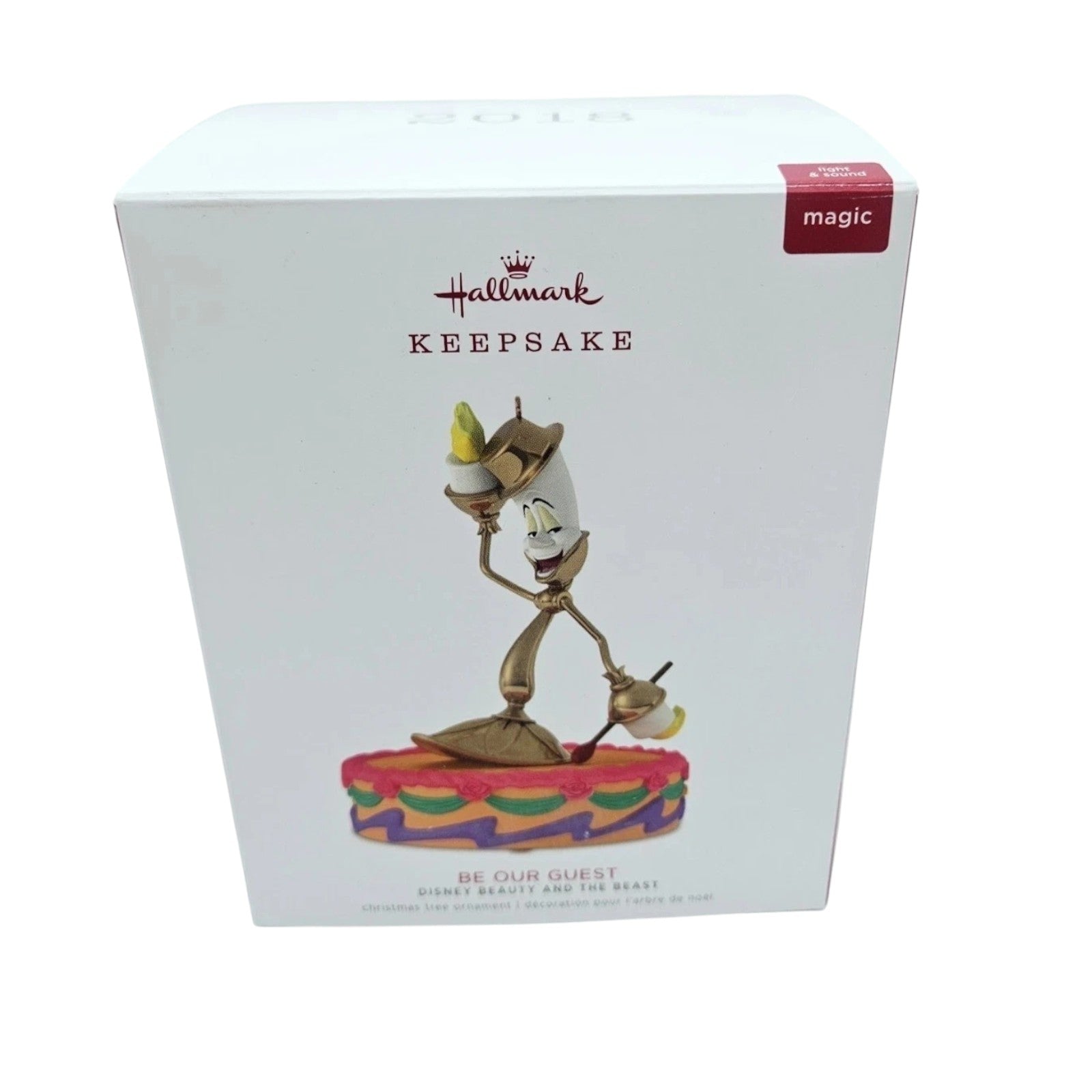 2018 Be Our Guest Hallmark Ornament (Beauty and the Beast) QXD6236