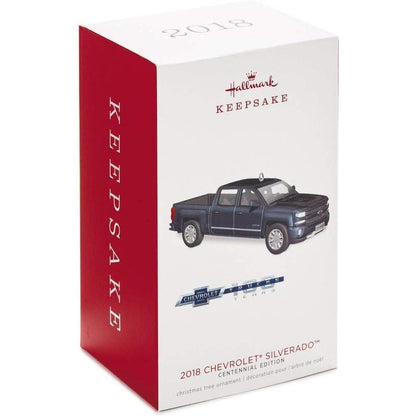 2018 Chevrolet Silverado Centennial Edition Hallmark Ornament (All-American Trucks) QXI3196