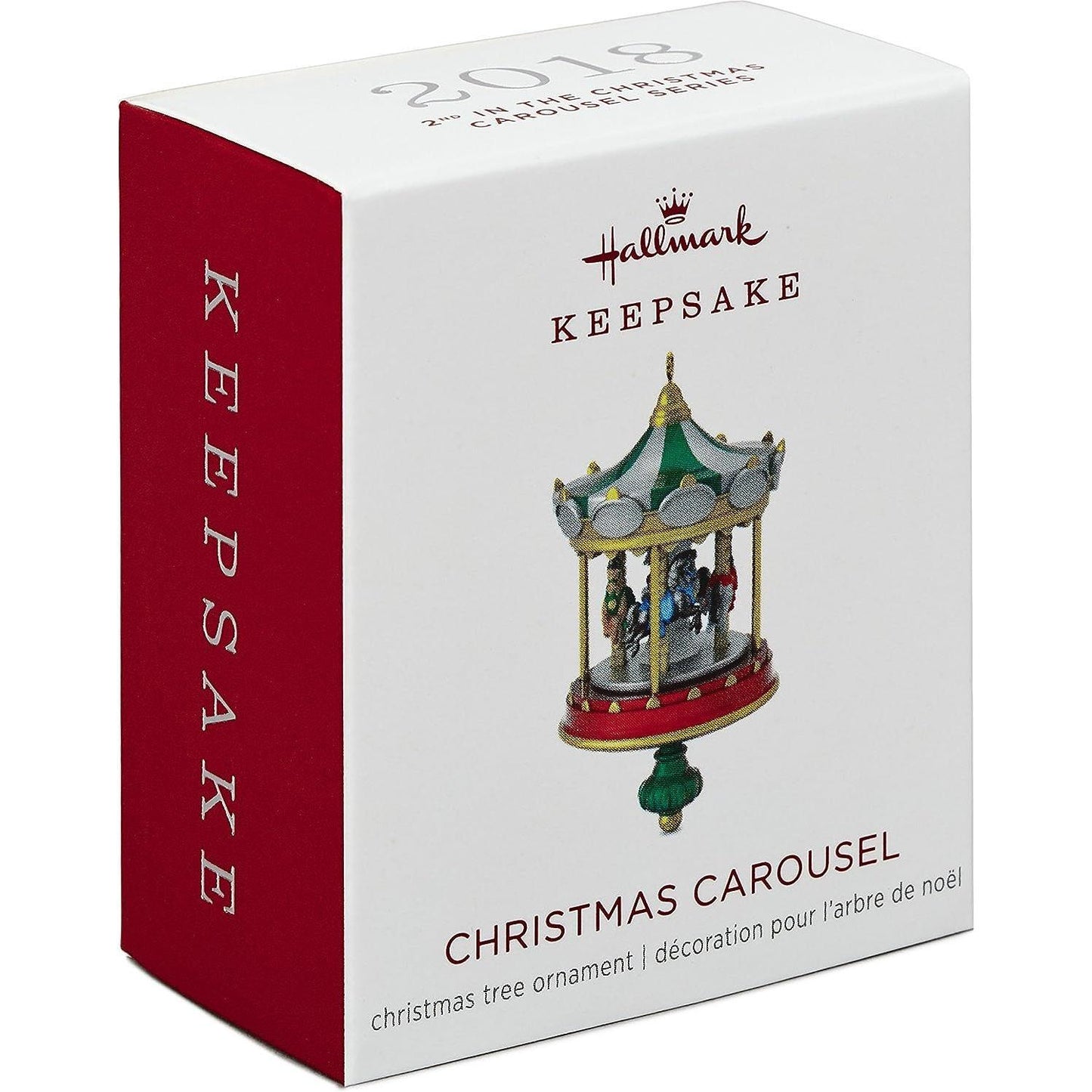 2018 Christmas Carousel Hallmark Ornament (Christmas Carousel) QXM8173
