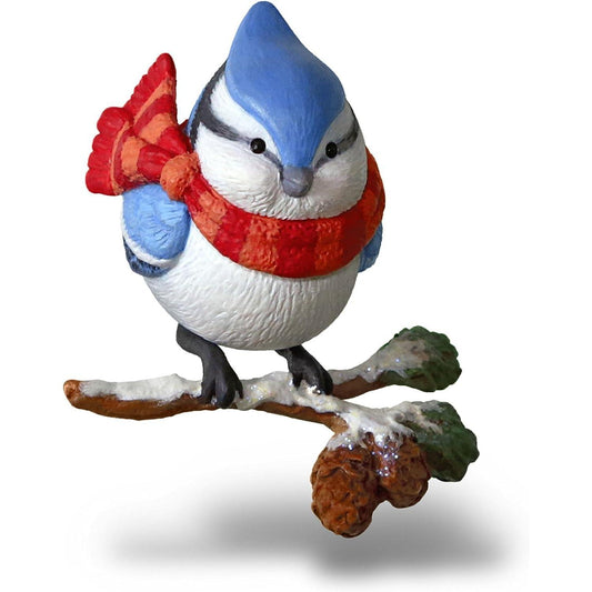 2018 Cozy Critters #2 — Blue Jay Hallmark Ornament (Cozy Critters) QX9433