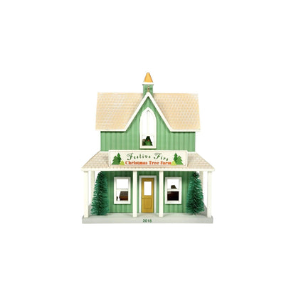 2018 Festive Firs Christmas Tree Farm Hallmark Ornament (Nostalgic Houses and Shops) QX9426 Image1