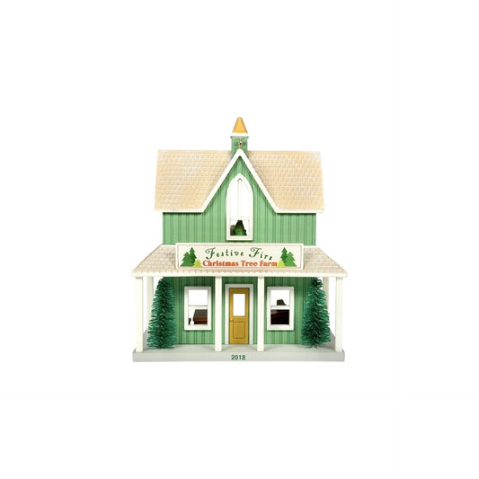 2018 Festive Firs Christmas Tree Farm Hallmark Ornament (Nostalgic Houses and Shops) QX9426 Image1