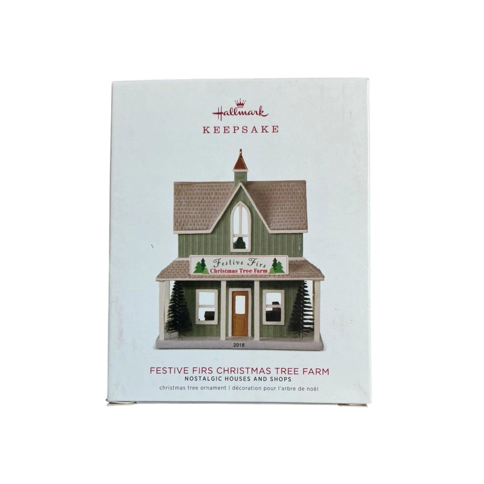 2018 Festive Firs Christmas Tree Farm Hallmark Ornament (Nostalgic Houses and Shops) QX9426 Image2