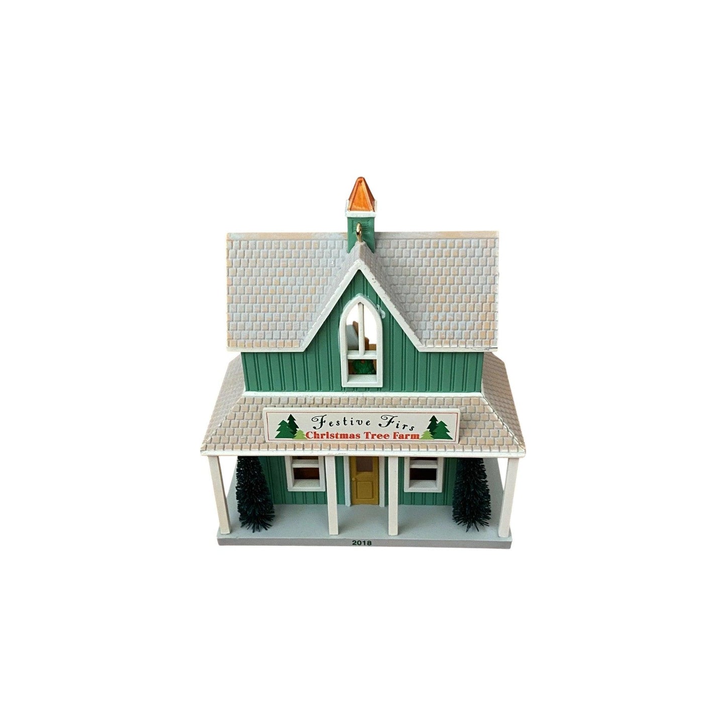 2018 Festive Firs Christmas Tree Farm Hallmark Ornament (Nostalgic Houses and Shops) QX9426 Image4