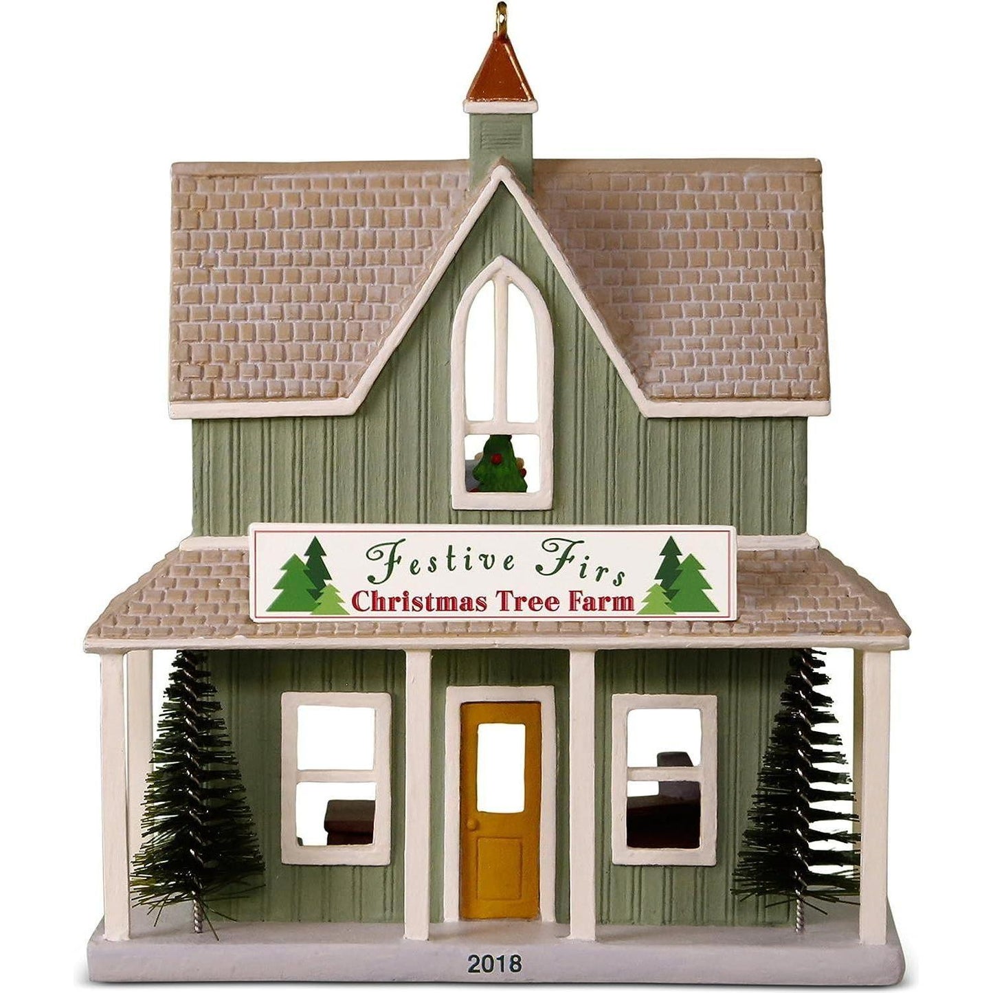 2018 Festive Firs Christmas Tree Farm Hallmark Ornament (Nostalgic Houses and Shops) QX9426