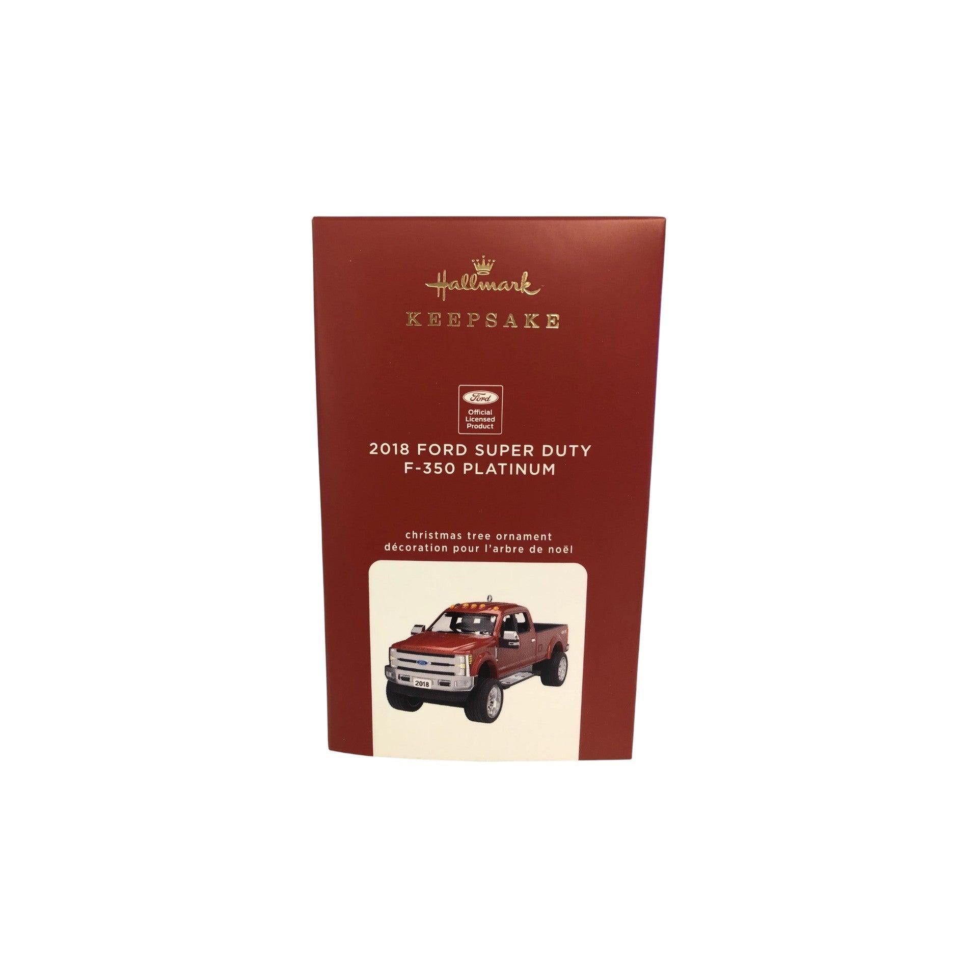 2018 Ford Super Duty F-350 Platinum (Fire Brigade) Hallmark Ornament QXI2484 Image2