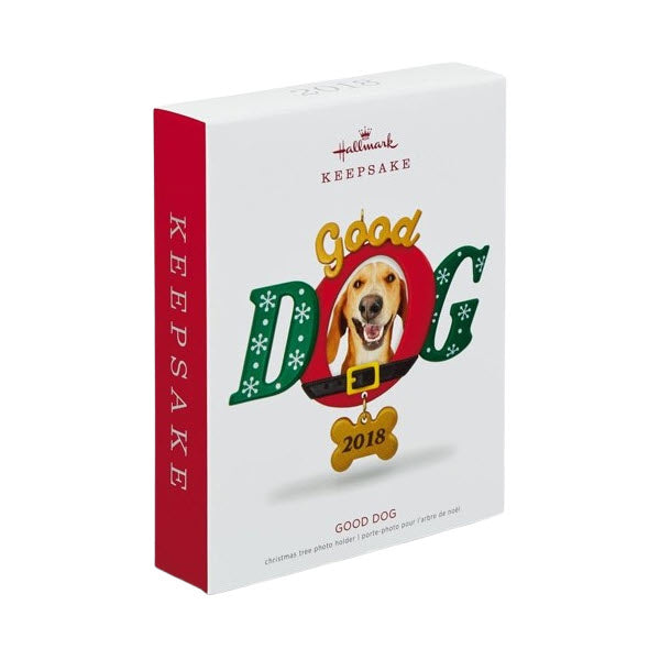 2018 Good Dog Hallmark Ornament (Photo Holder) QGO1803