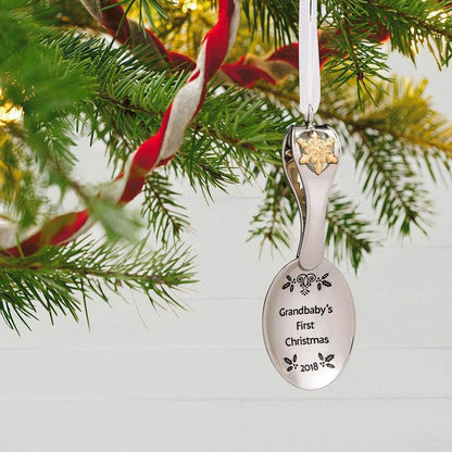 2018 GrandBaby's First Christmas Hallmark Ornament (Baby's First Christmas) QGO1716
