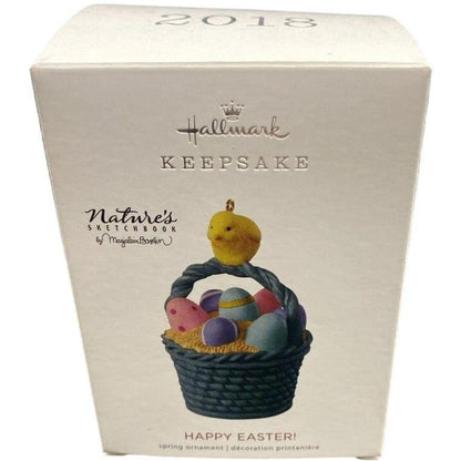 2018 Happy Easter Hallmark Ornament (Nature's Sketchbook) QEO8113