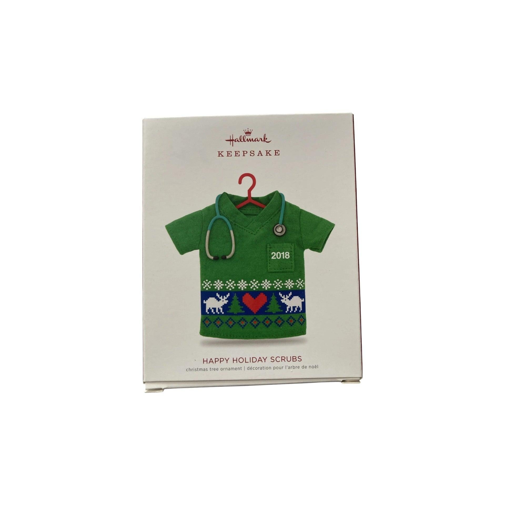 2018 Happy Holiday Scrubs (Healthcare Workers) Hallmark Ornament QGO2126 Image2