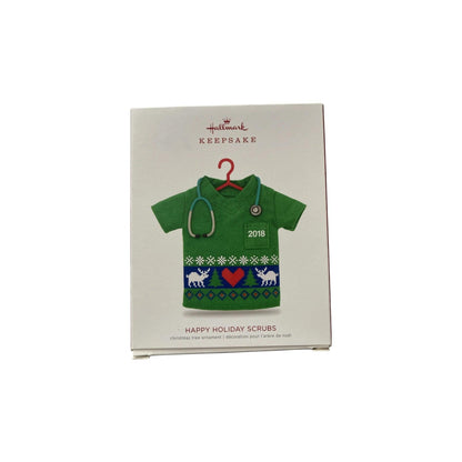 2018 Happy Holiday Scrubs (Healthcare Workers) Hallmark Ornament QGO2126 Image2
