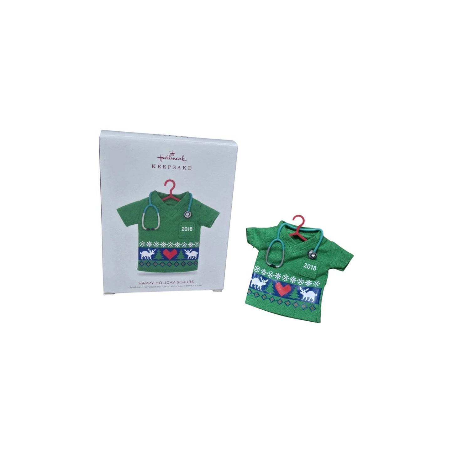 2018 Happy Holiday Scrubs (Healthcare Workers) Hallmark Ornament QGO2126 Image3