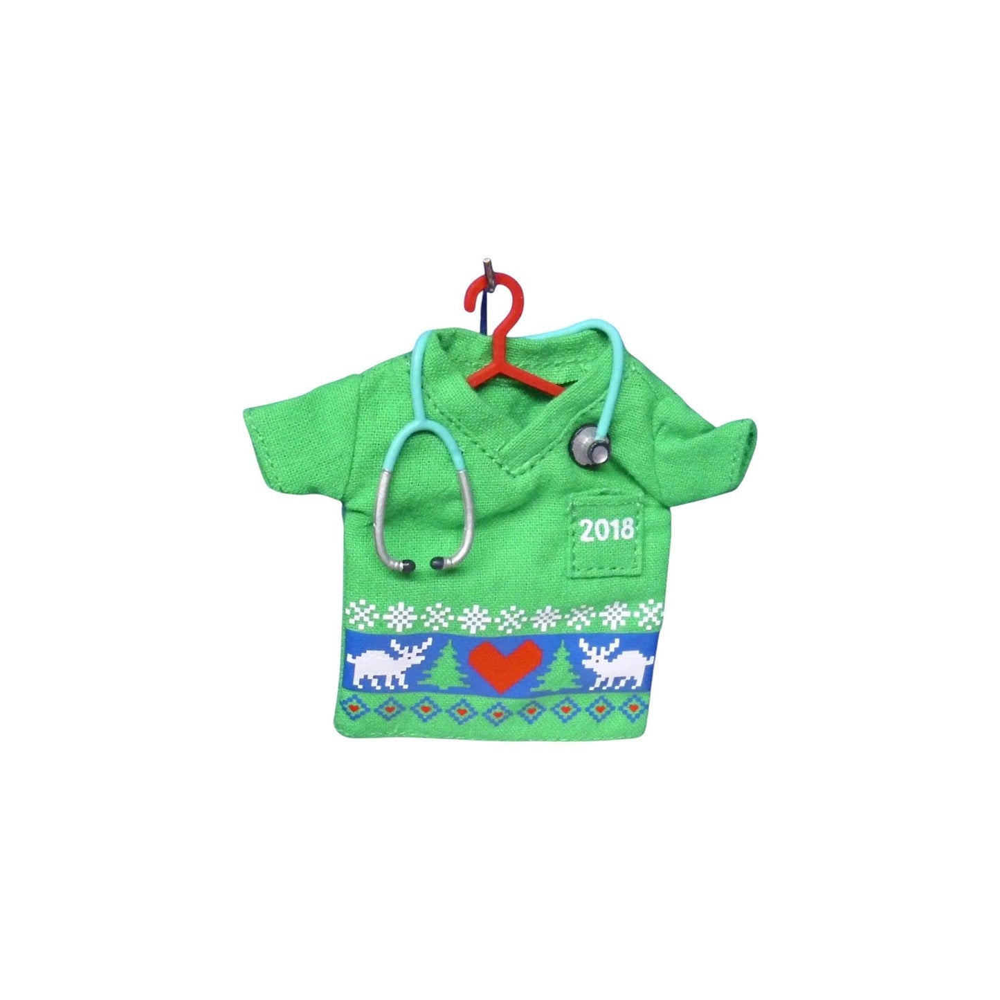 2018 Happy Holiday Scrubs (Healthcare Workers) Hallmark Ornament QGO2126 Image4