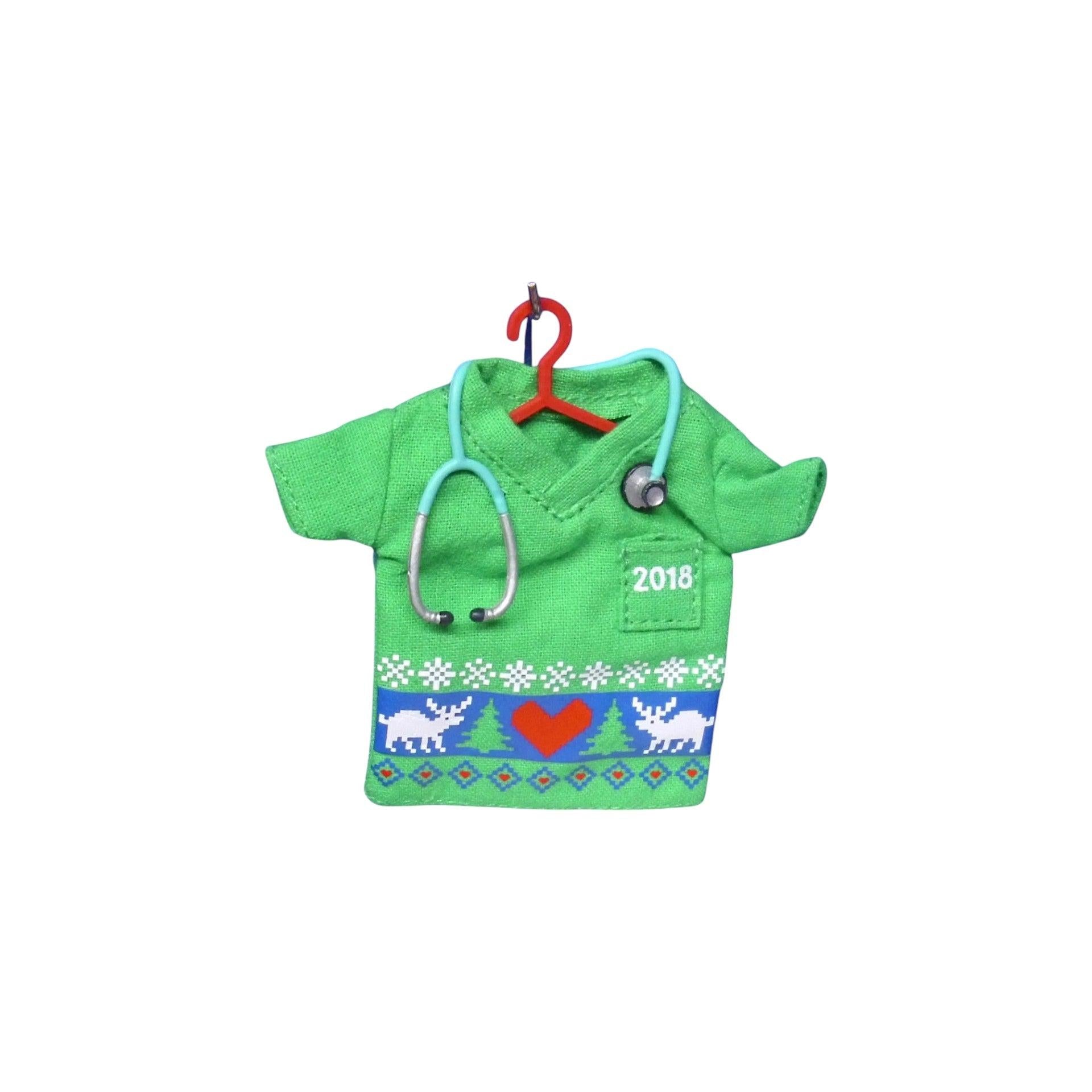 2018 Happy Holiday Scrubs (Healthcare Workers) Hallmark Ornament QGO2126 Image4