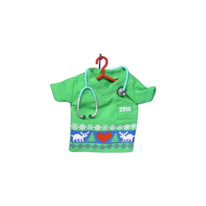 2018 Happy Holiday Scrubs (Healthcare Workers) Hallmark Ornament QGO2126 Image4