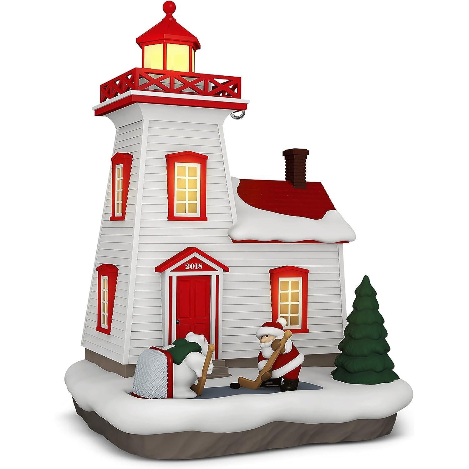 2018 Holiday Lighthouse Hallmark Ornament (Holiday Lighthouse) QX9356