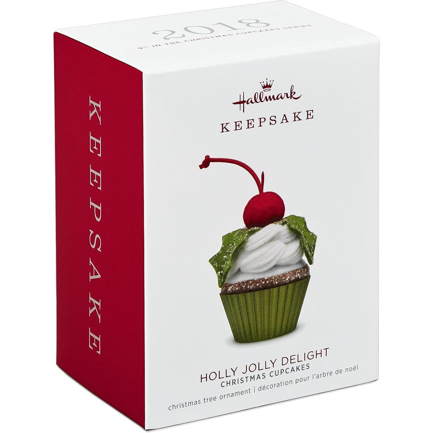 2018 Holly Jolly Delight Hallmark Ornament (Christmas Cupcakes) QX9423