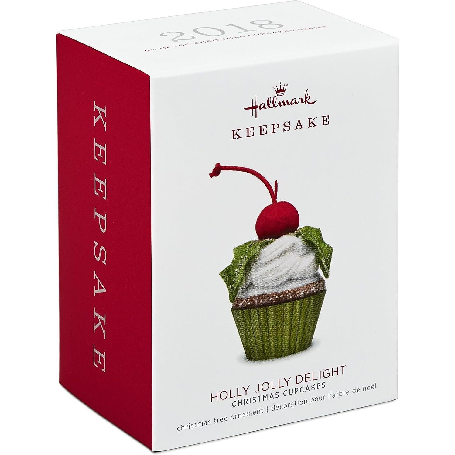 2018 Holly Jolly Delight Hallmark Ornament (Christmas Cupcakes) QX9423