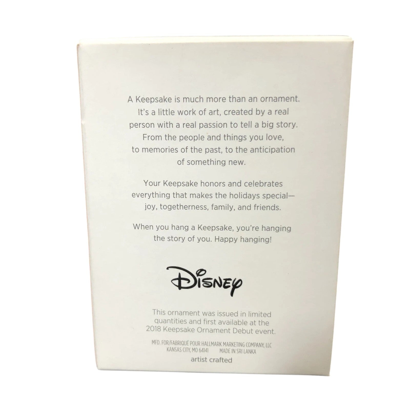 2018 Jimny Cricket Hallmark Ornament (Pinocchio) QXE3103