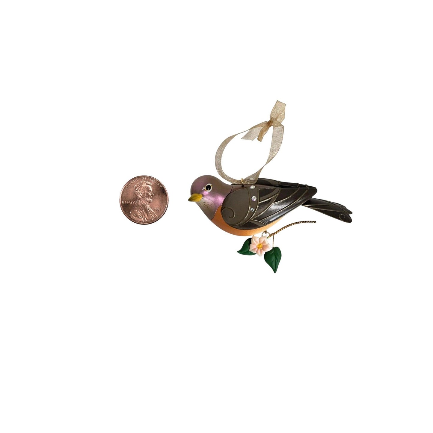 2018 Lady Robin Hallmark Ornament (Beauty of Birds) QXE3206 Image7