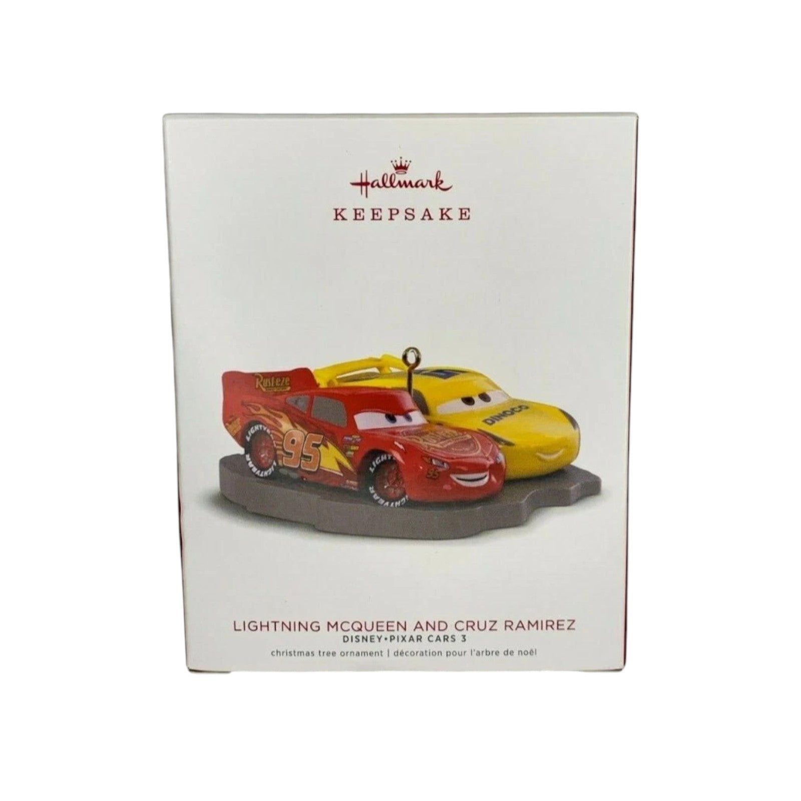 2018 Lightning Mcqueen and Cruz Ramirez Hallmark Ornament (Cars) QXD6263
