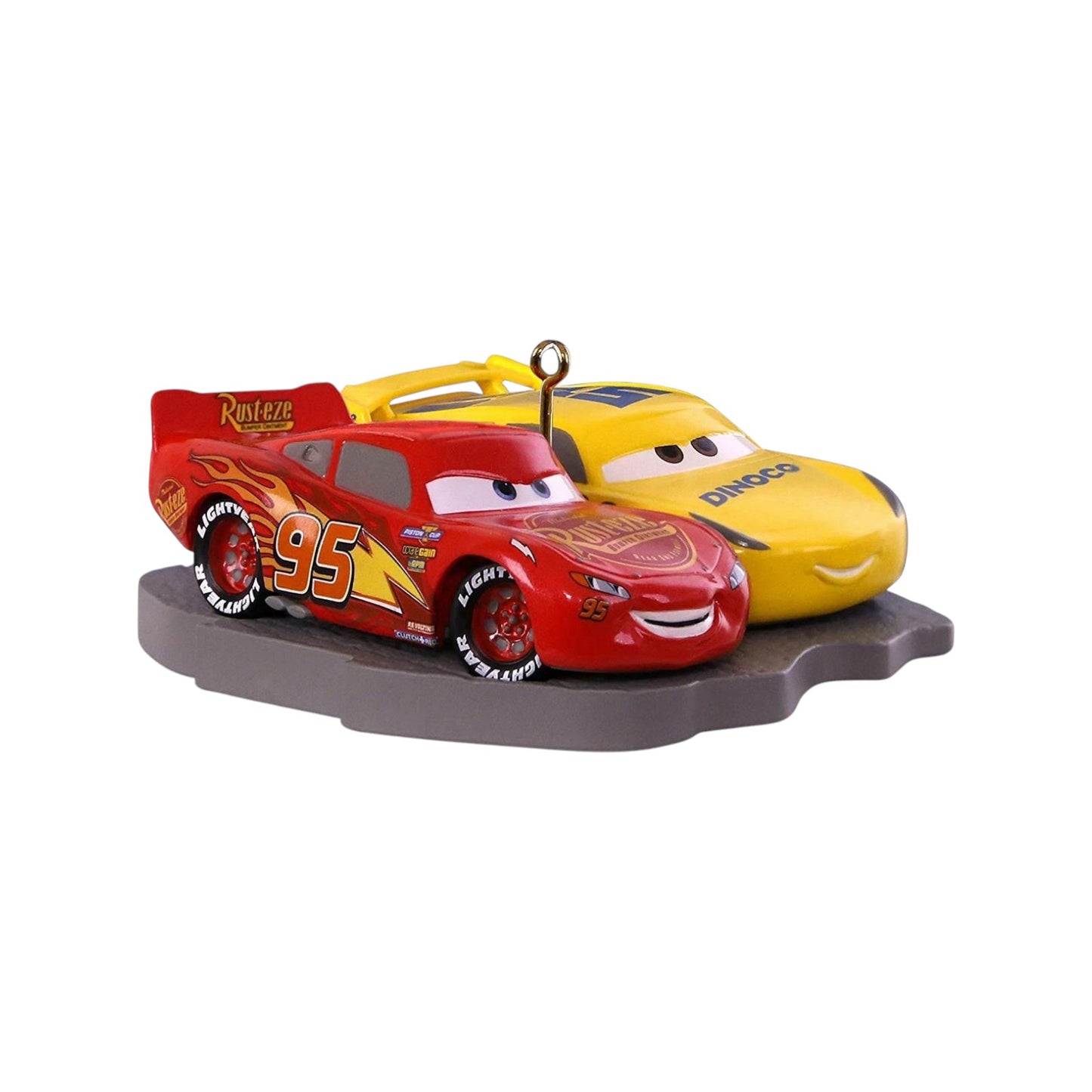 2018 Lightning Mcqueen and Cruz Ramirez Hallmark Ornament (Cars) QXD6263
