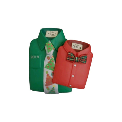 2018 Like Dad, Like Son Hallmark Ornament (Family) QG01786 Image1