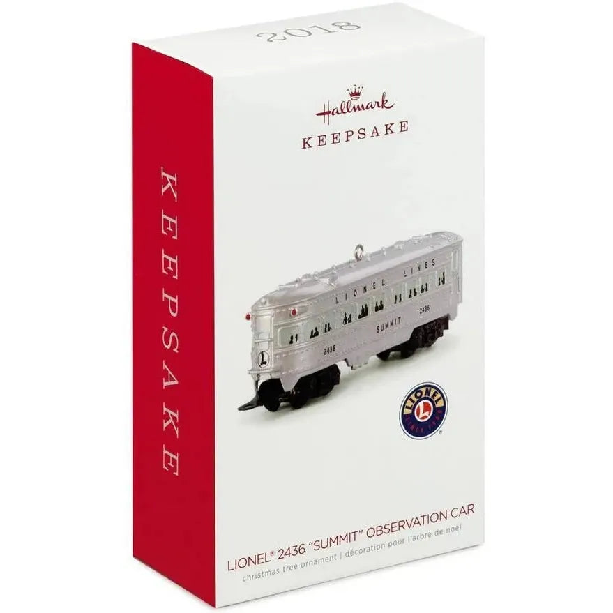 2018 Lionel 2436 “Summit” Observation Car Hallmark Ornament (Lionel) QXI3193