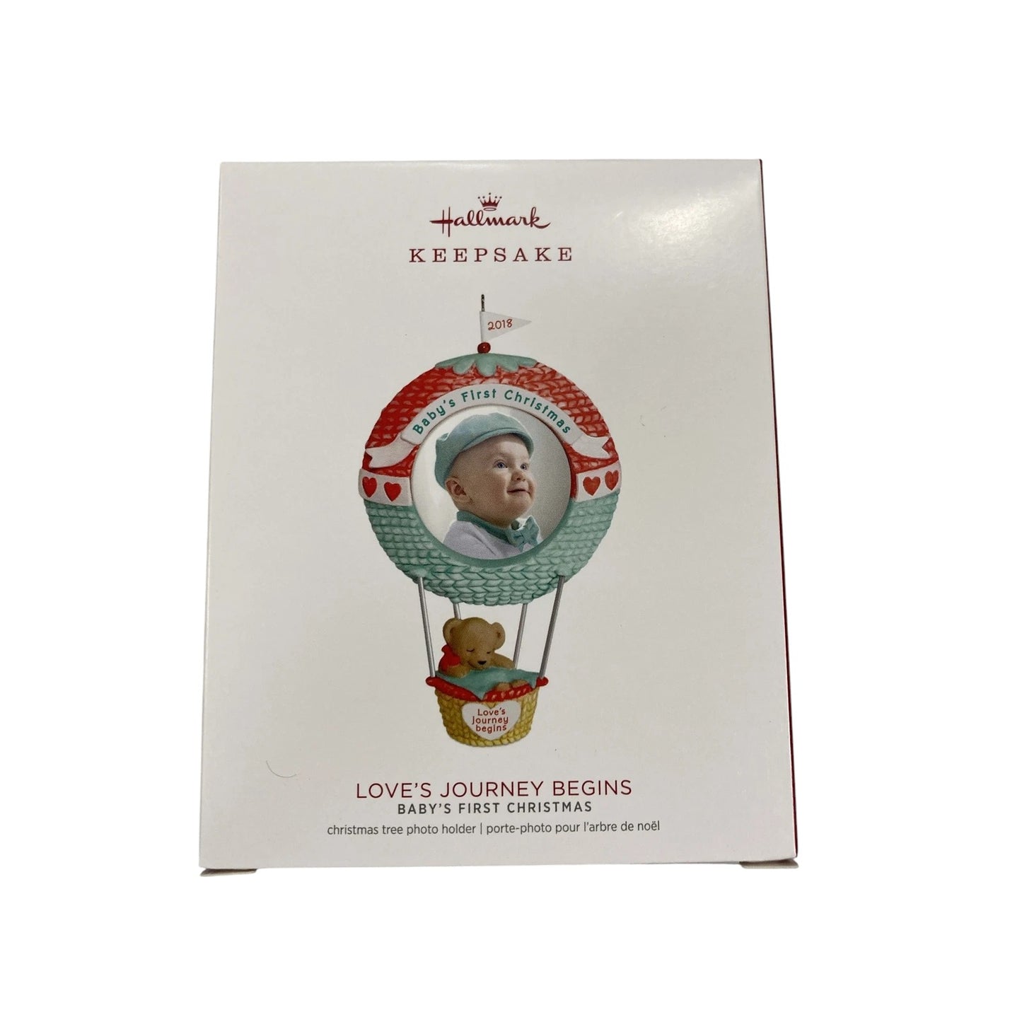 2018 Love's Journey Begins Hallmark Ornament (Baby's First Christmas) QGO1696