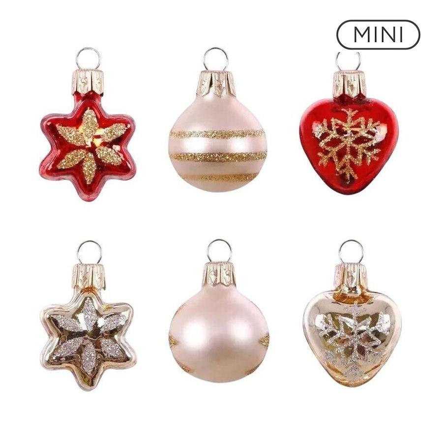 2018 Miniature Decorative Ornaments, Set of 6 Hallmark Ornament (Blown Glass) QSB6046 Image1