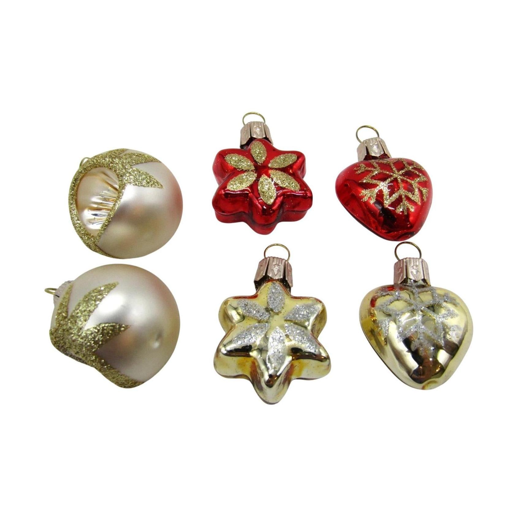 2018 Miniature Decorative Ornaments, Set of 6 Hallmark Ornament (Blown Glass) QSB6046 Image2