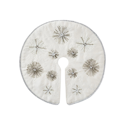 2018 Miniature Tree Skirt Hallmark Ornament (Snowflake) QSB6056