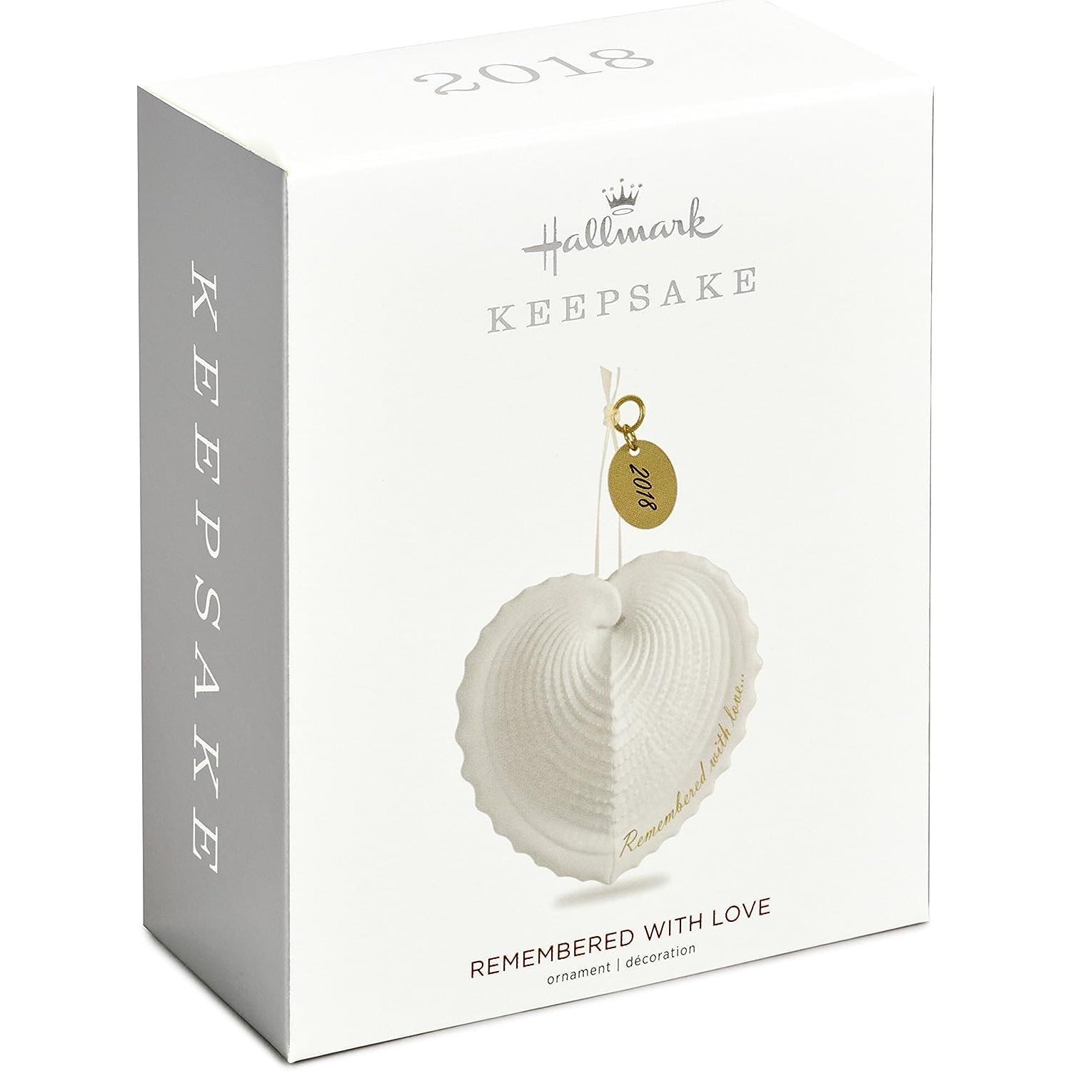 2018 Remembered With Love Hallmark Ornament (Heart) QHX4006