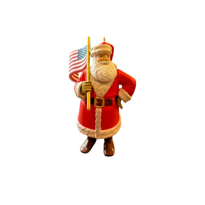 2018 Saluting Old Glory Hallmark Ornament (Santa Claus) QGO2146