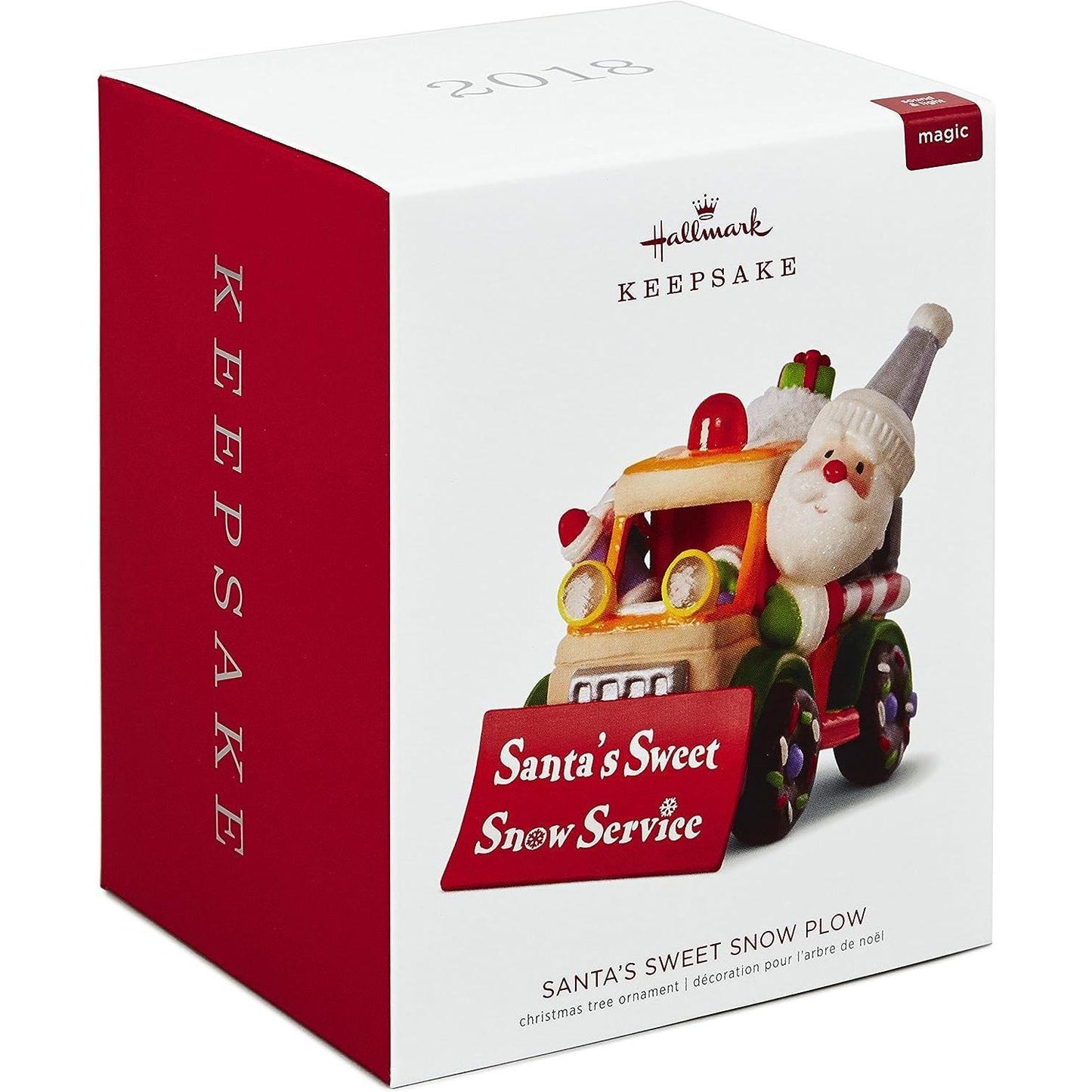 2018 Santa's Sweet Snow Plow Hallmark Ornament (Santa Claus) QGO1916
