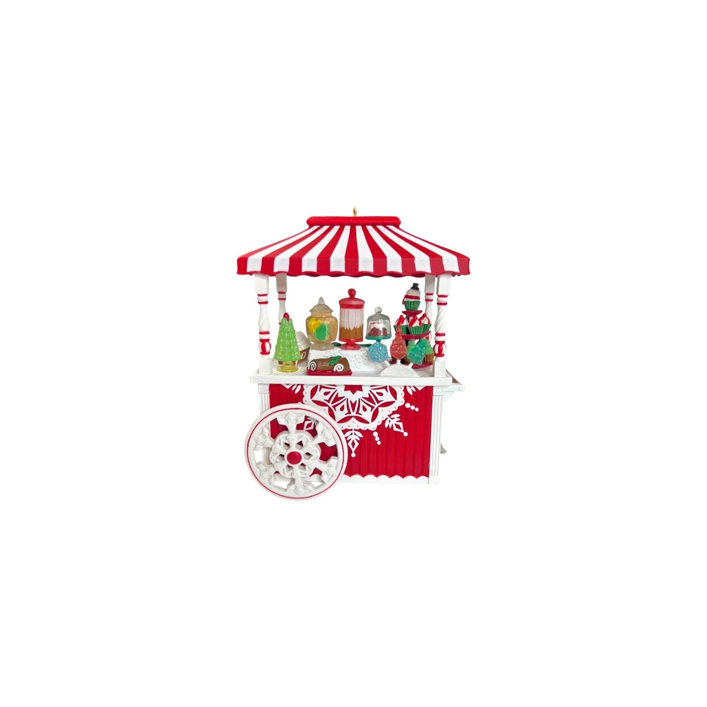 2018 Santa’s Sweet Treat Cart (Candy) Hallmark Ornament QXC5313 Image1