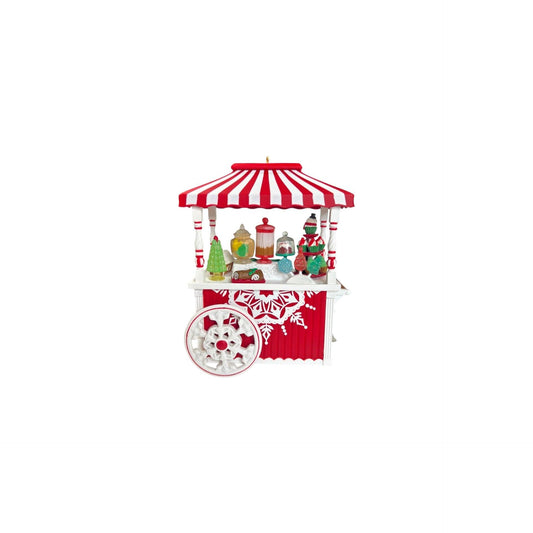 2018 Santa’s Sweet Treat Cart (Candy) Hallmark Ornament QXC5313 Image1