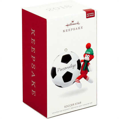 2018 Soccer Star Hallmark Ornament (Sports & Activities) QG01986