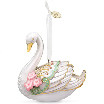 2018 Stunning Swan Hallmark Ornament (Porcelain) QK6403