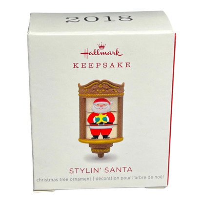 2018 Stylin' Santa Hallmark Ornament (Santa Claus) QXM8223