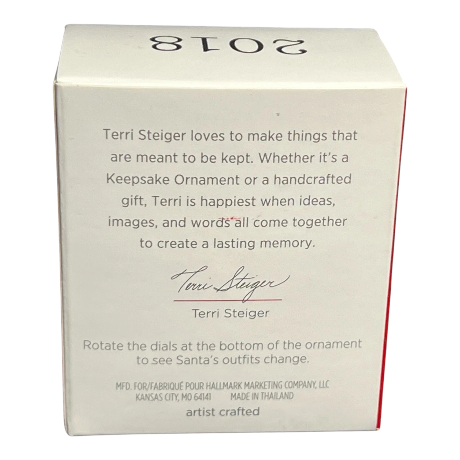 2018 Stylin' Santa Hallmark Ornament (Santa Claus) QXM8223