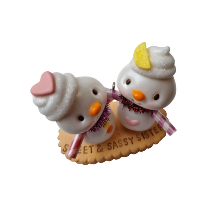 2018 Sweet & Sassy Sisters Hallmark Ornament (Snowmen) QGO1776 Image3