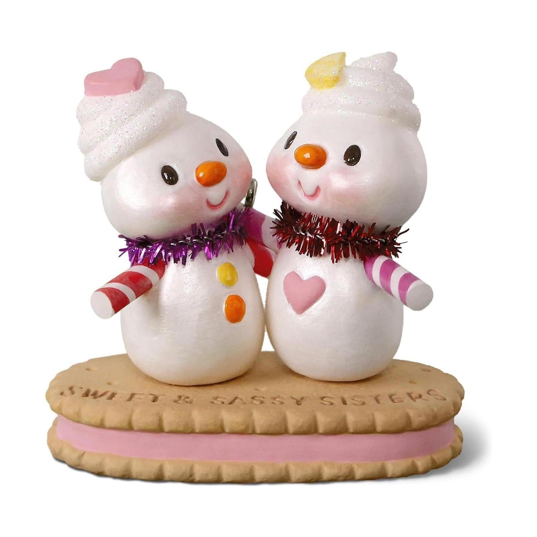2018 Sweet & Sassy Sisters Hallmark Ornament (Snowmen) QGO1776 Image8