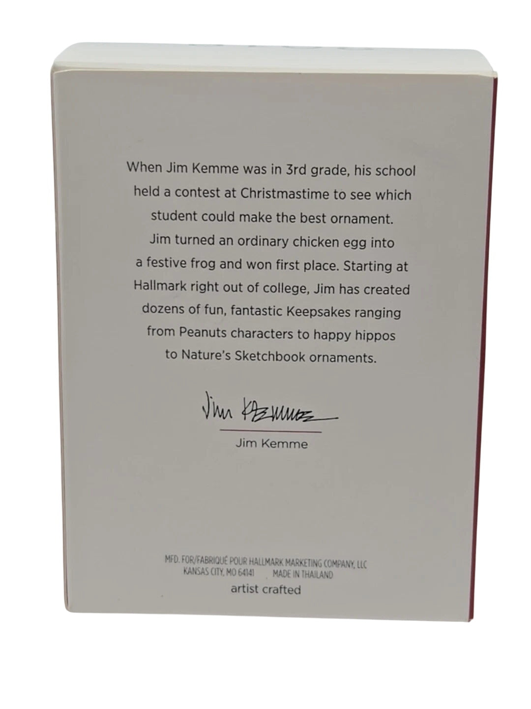 2018 The Kissing Hand Hallmark Ornament (Story Book) QXI3256