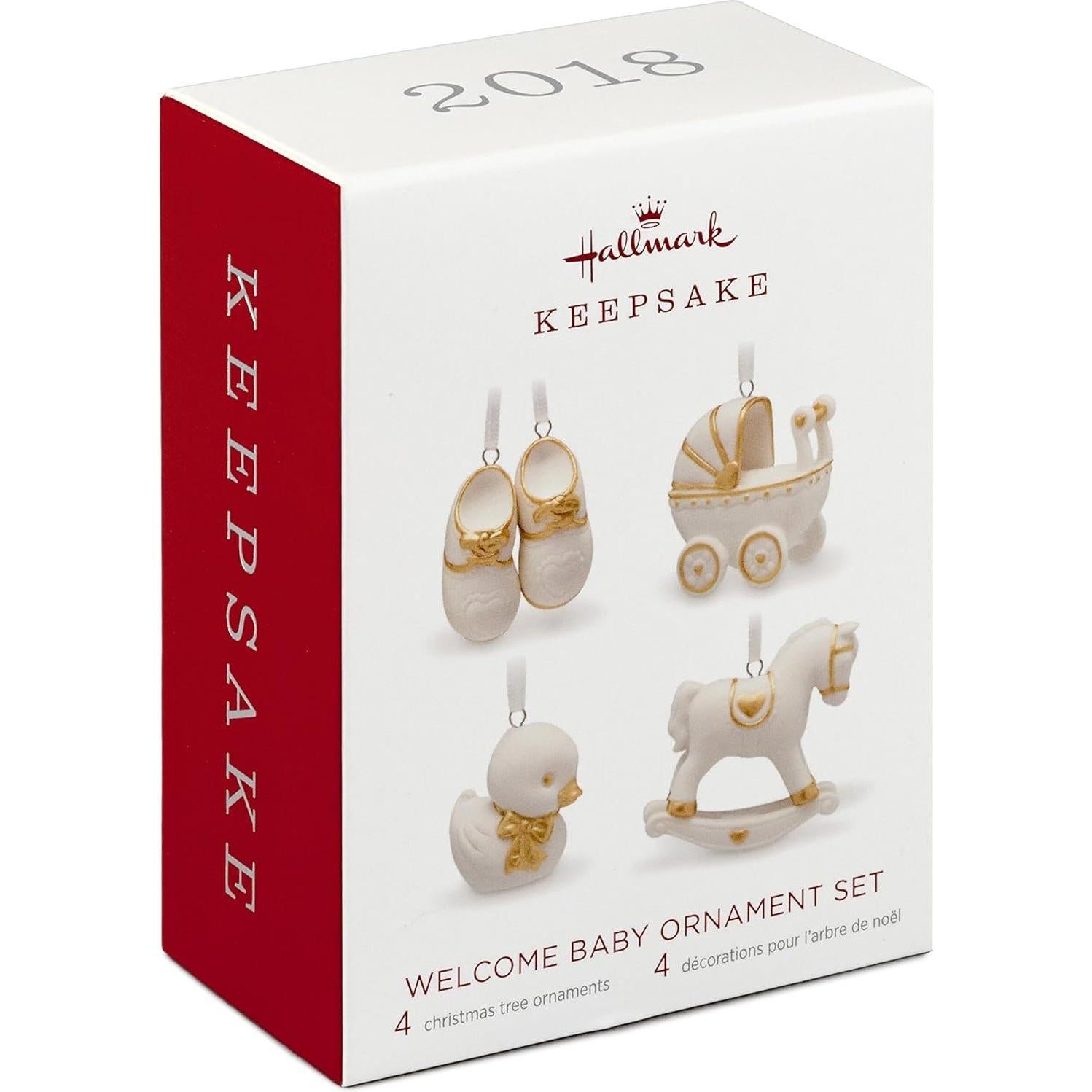 2018 Welcome Baby Ornament Set Hallmark Ornament (Baby) QXM9203