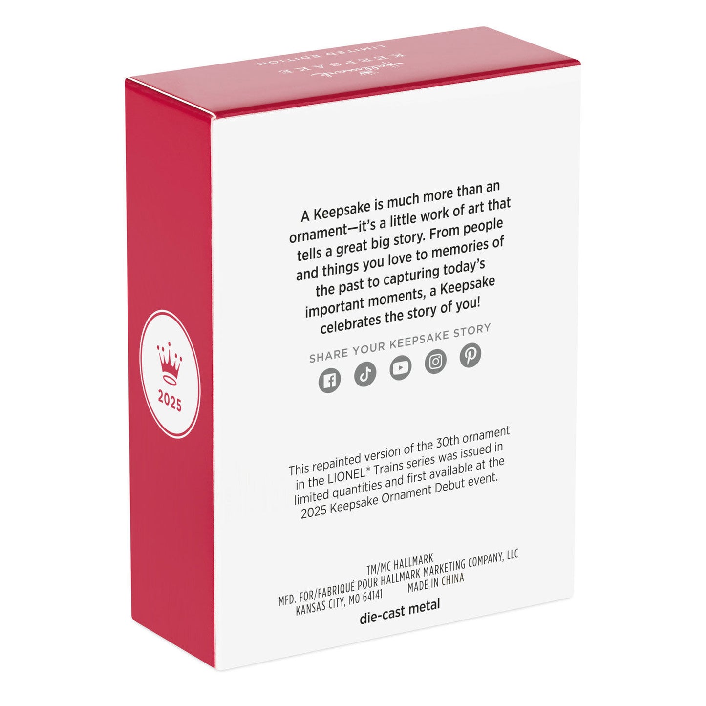 2019 1001 Scout Locomotive Hallmark Ornament (Lionel) QXE3177