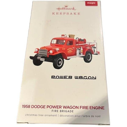 2019 1958 Dodge Power Wagon Fire Engine Hallmark Ornament (Fire Brigade) QXR9149