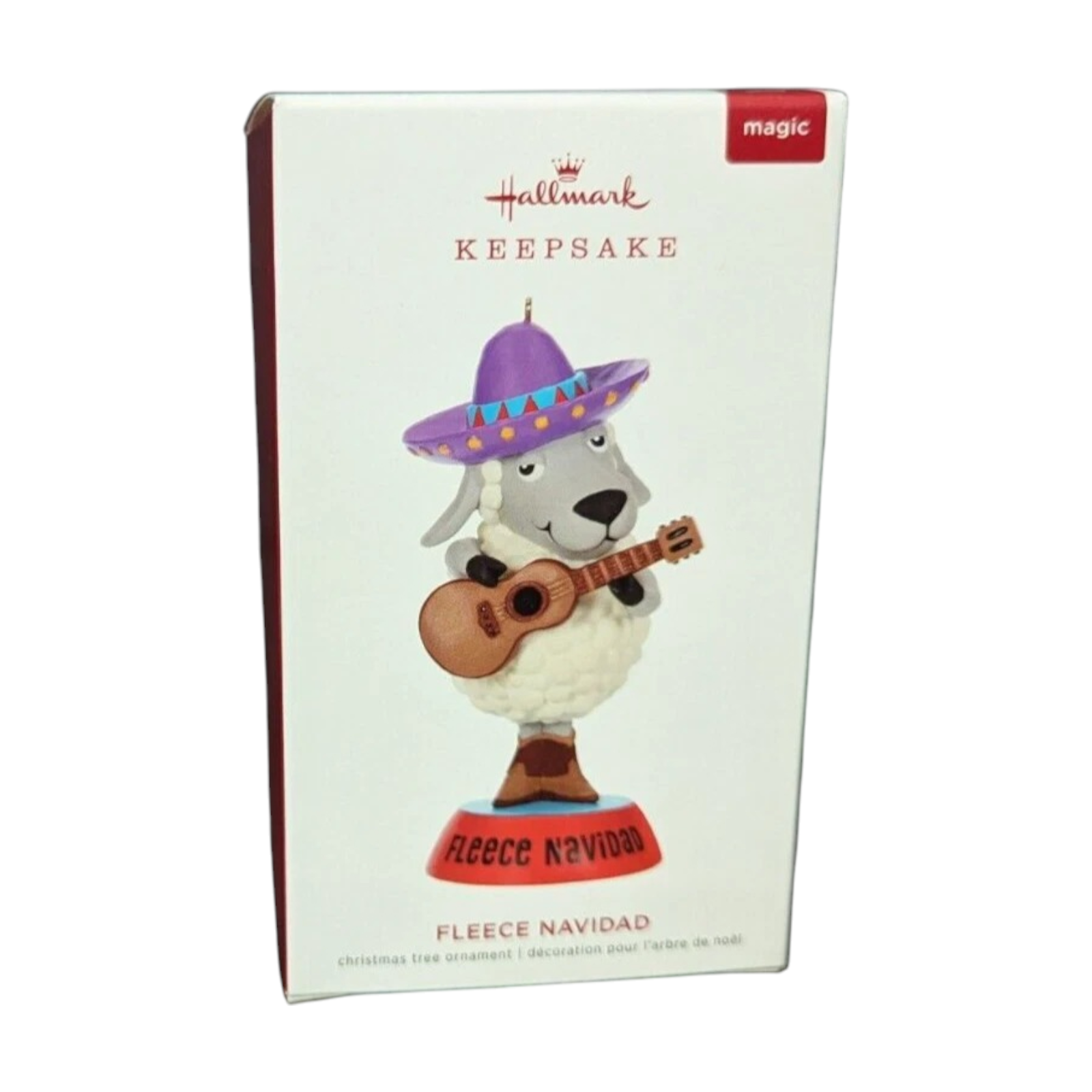 2019 Fleece Navidad Hallmark Ornament (Feliz Navidad Sheep) QGO2159