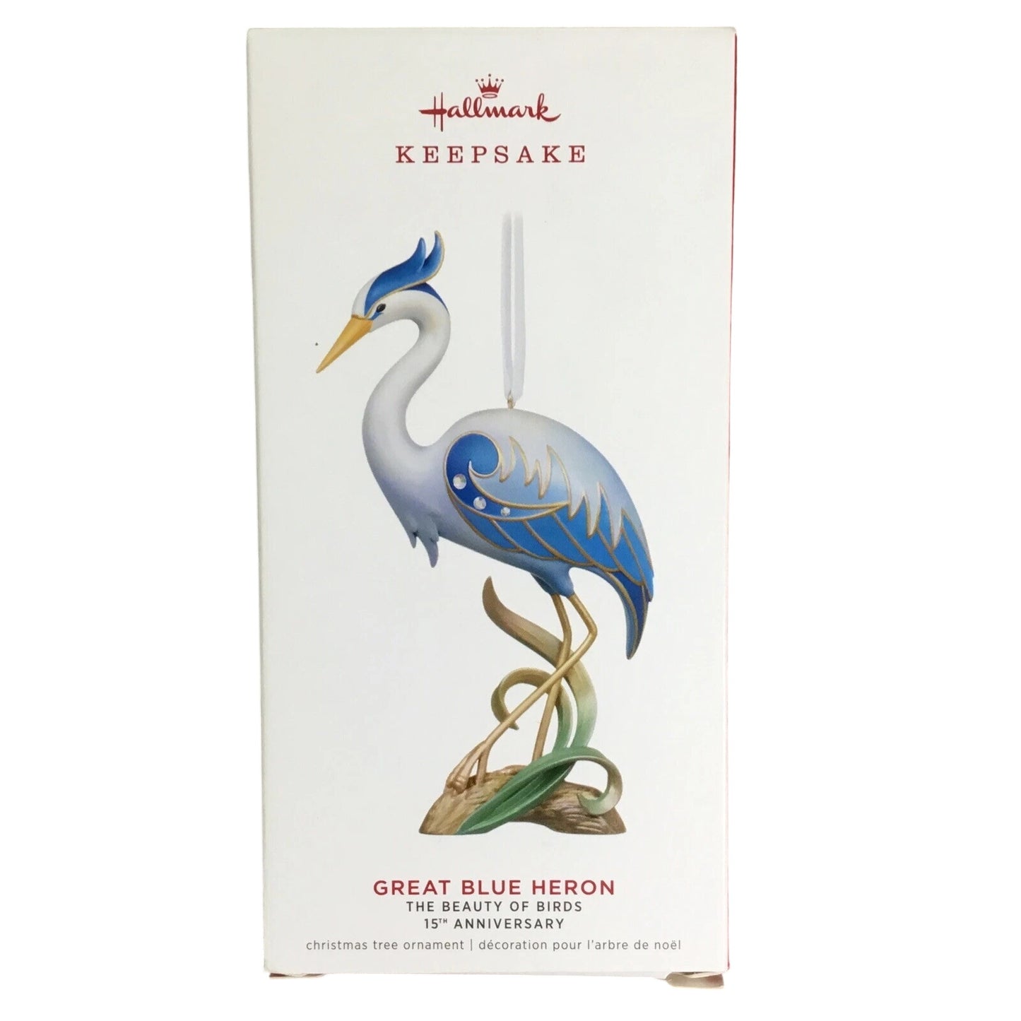 2019 Great Blue Heron 15th Anniversary Hallmark Ornament (Beauty of Birds) QGO2439