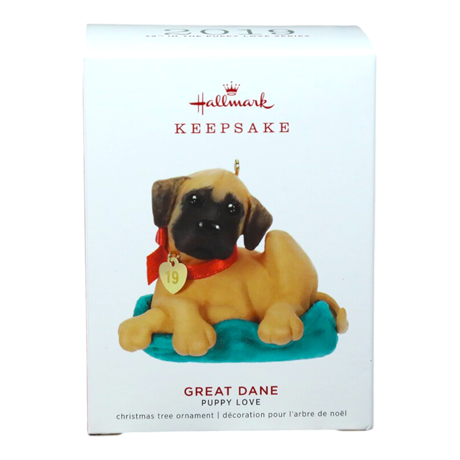 2019 Great Dane Hallmark Ornament (Puppy Love) QXR0919